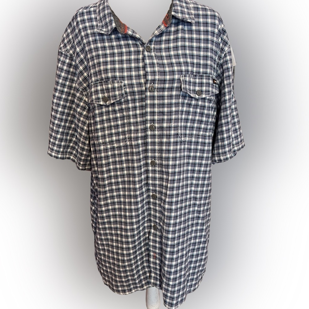 Hawx Plaid Flannel Work Shirt XLT